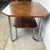 Vintage Modern Coffee Table With Bookmatched Veneer Top and Chrome Base For Sale - Image 10 of 12