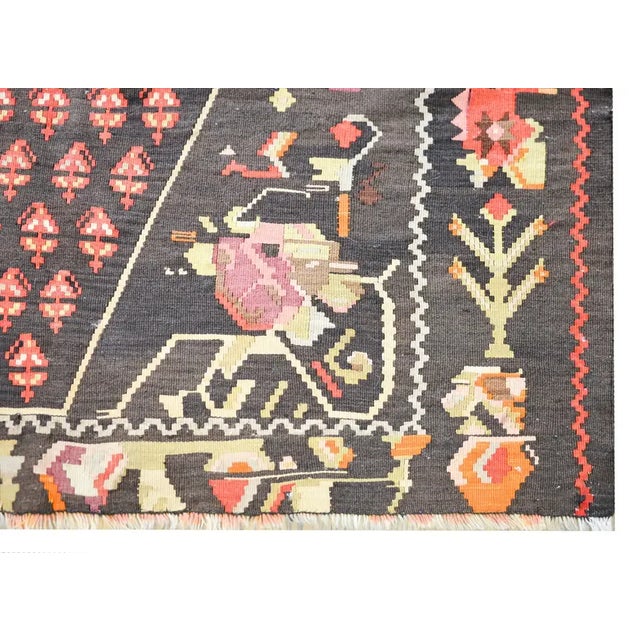 Vintage Anatolian Turkish Kilim Rug For Sale - Image 10 of 13