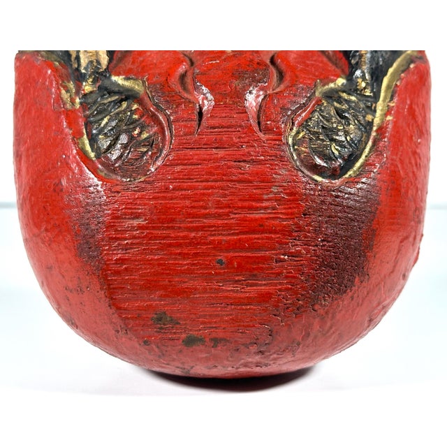Japanese Japanese Carved Wood Mokugyo Fish Drum For Sale - Image 3 of 10