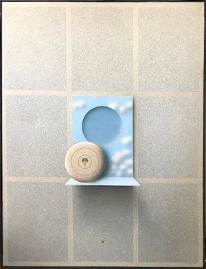 Disk Shelf Ii, Large Painting by Beck O Jung