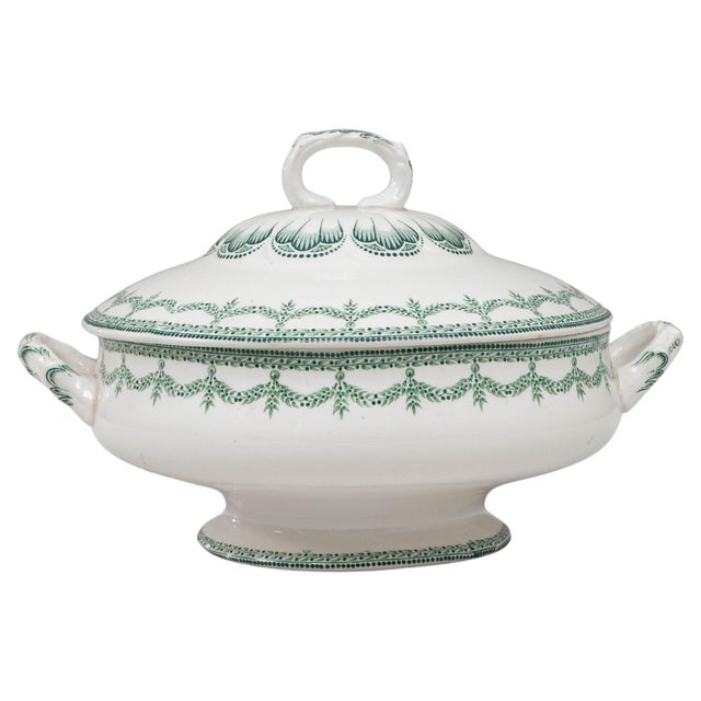 20th Century Belgian Special Edition Porcelain Tureen with Lid For Sale - Image 15 of 18
