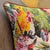 Scarlet Macaw Toucan Woven Cushion Cover For Sale - Image 10 of 10