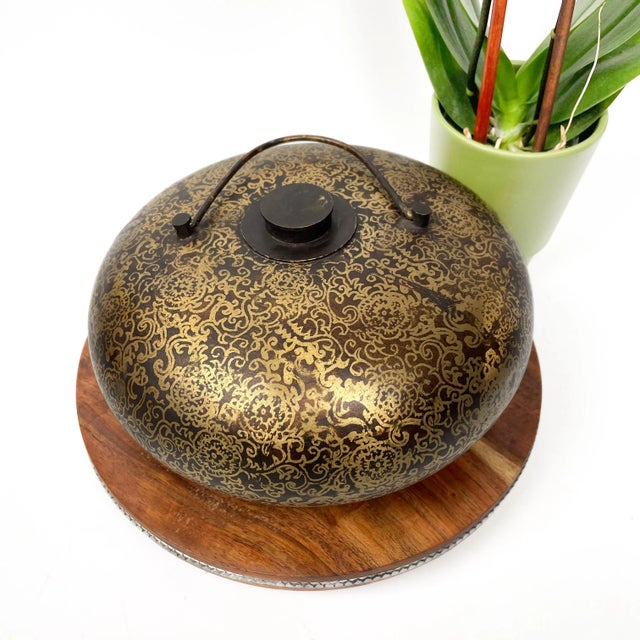 Early 20th Century Vintage Asian Water Bottle Bedwarmer For Sale - Image 5 of 6