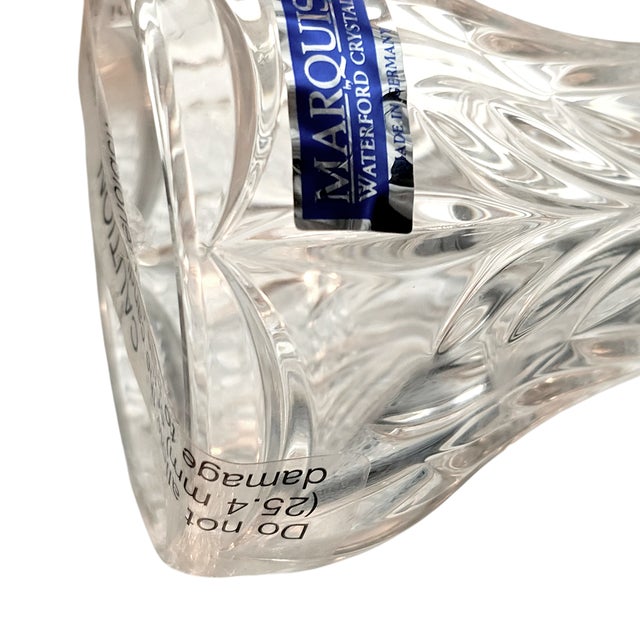 Late 20th Century Waterford Marquis Canterbury Candle Holders 8.5” Set of 2 Crystal Germany For Sale - Image 5 of 6
