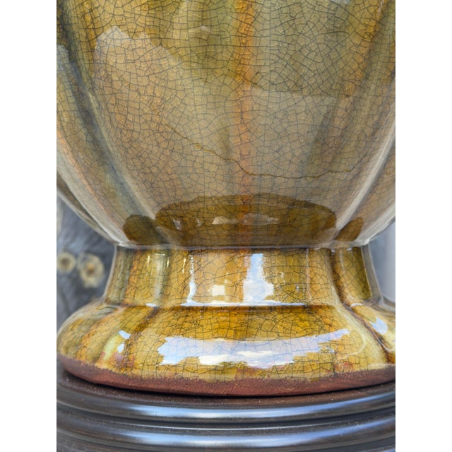 Ceramic Frederick Cooper Drip Glaze Pottery Lamp For Sale - Image 7 of 10