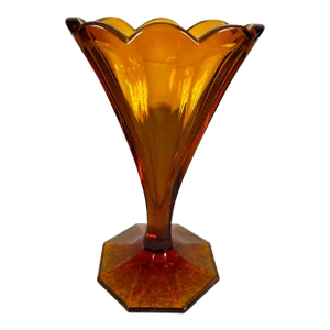 Early 20th Century Art Deco Glass Vase by Moser