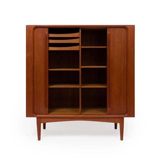 Bernhard Pedersen & Son Bernhard Pedersen & Søn Danish Mid-Century High Sideboard in Teak 1960s For Sale - Image 4 of 12