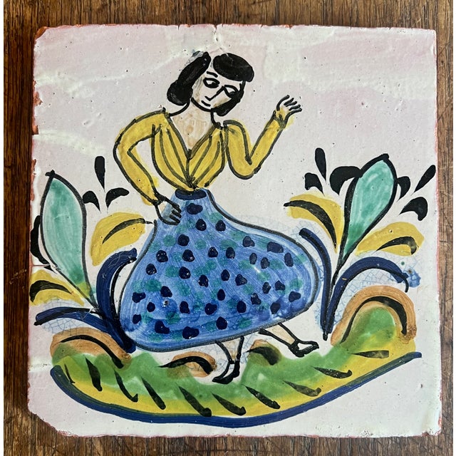 Vintage Gorky Gonzalez Mexican Tile- Set of 6 For Sale In San Francisco - Image 6 of 10