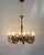 Vintage Murano Glass Chandelier in Bronze and Brass from Seguso, 1950s For Sale - Image 9 of 10