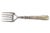 Metal Silver Fish Serving Fork with Reliefs and Floral Motifs For Sale - Image 7 of 7
