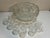 Early 20th Century Vintage Glass Punch Bowl Set - 12 Cups - Glass Ladle - 14 pcs For Sale - Image 5 of 12