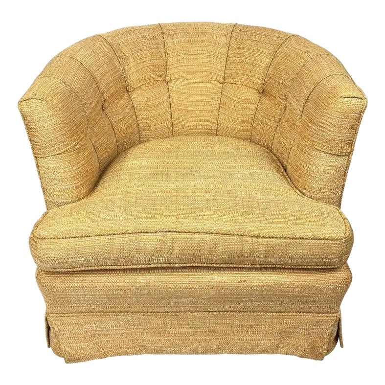 Mid Century Cube Chair On Castors