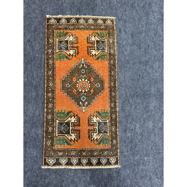 Turkish Yastik Rug 1'7" x 3'4" #24051 Explore a curated collection of hallway runners, wool rugs, and handmade...
