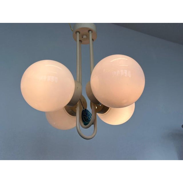 Pendant light manufactured in Czechoslovakia by Instala Decin in the 1980s. New, never used, with a paper label. This...