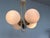 Pendant light manufactured in Czechoslovakia by Instala Decin in the 1980s. New, never used, with a paper label. This...
