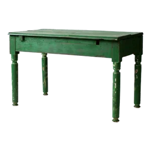 Antique Painted Wood Side Table