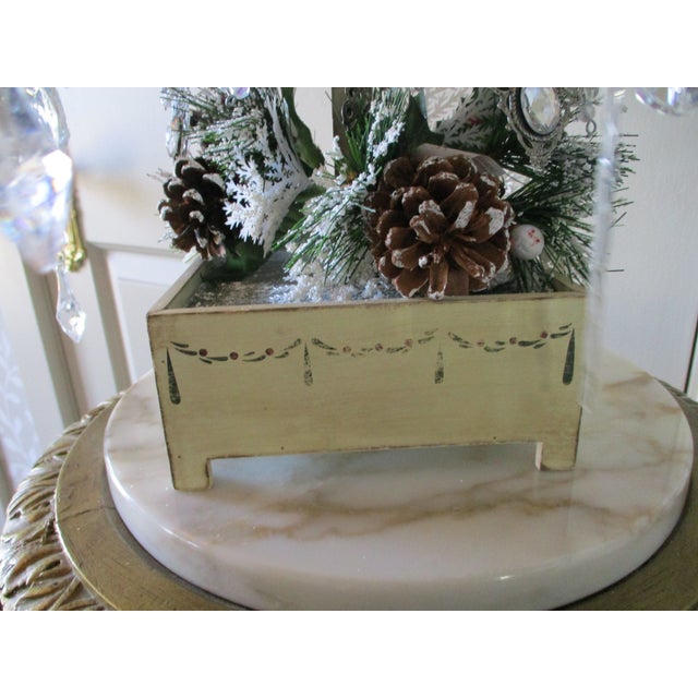 Old Replica of Antique First Artificial Christmas Tree With Ornaments Rare Find 36" For Sale - Image 13 of 16