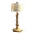 Vintage Burl Knot Table Lamp With Coordinating Wood Shade For Sale