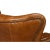 Animal Skin Classic Brown Leather Chair For Sale - Image 7 of 12