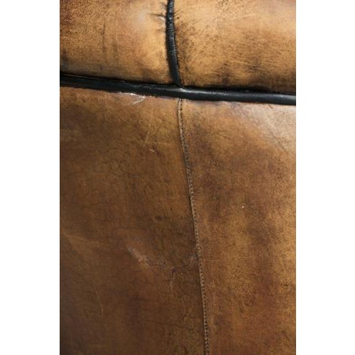 Vintage English-Style Club Chair in Sheepskin Leather For Sale - Image 13 of 14