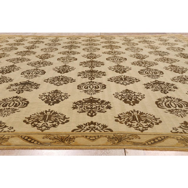 Vintage Tibetan Rug, 10'07 X 12'02 For Sale - Image 9 of 10