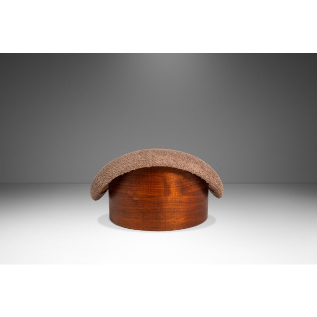 Introducing an incredibly rare "poof" or "mushroom" foot stool designed with inspiration after Adrian Pearsall's iconic...