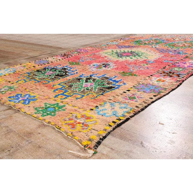 Pink Vintage Boujad Moroccan Rug, 05'10 X 11'07 For Sale - Image 8 of 10