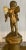Gilt Antique Cherub Figure With Lyre For Sale - Image 4 of 7