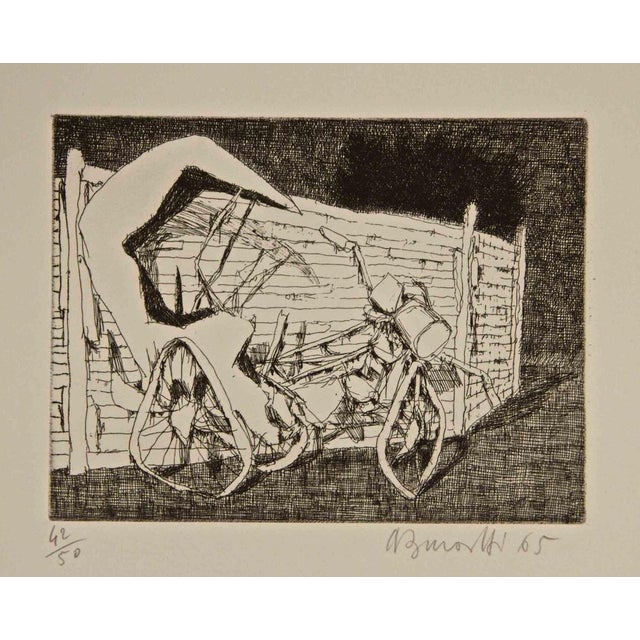 Hand signed and numbered. Edition of 50 prints. Reference: Catalogue Battisti n.6. This piece is attributed to the...