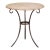 Late 20th Century French Wrought Iron Bistrot Table With Limestone Top For Sale