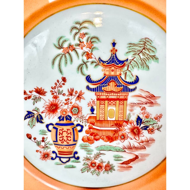 Chinoiserie Vintage Mottahedeh Alegre Plate For Sale - Image 3 of 9