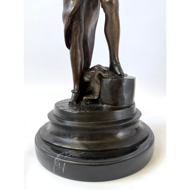 Bronze Sculpture of Violinist – 21" For Sale - Image 10 of 11