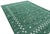 Handmade Cotton Area Rug, Vegetable Dyed, Forest Green Shooting Star Dhurrie -9'x12' For Sale - Image 10 of 14