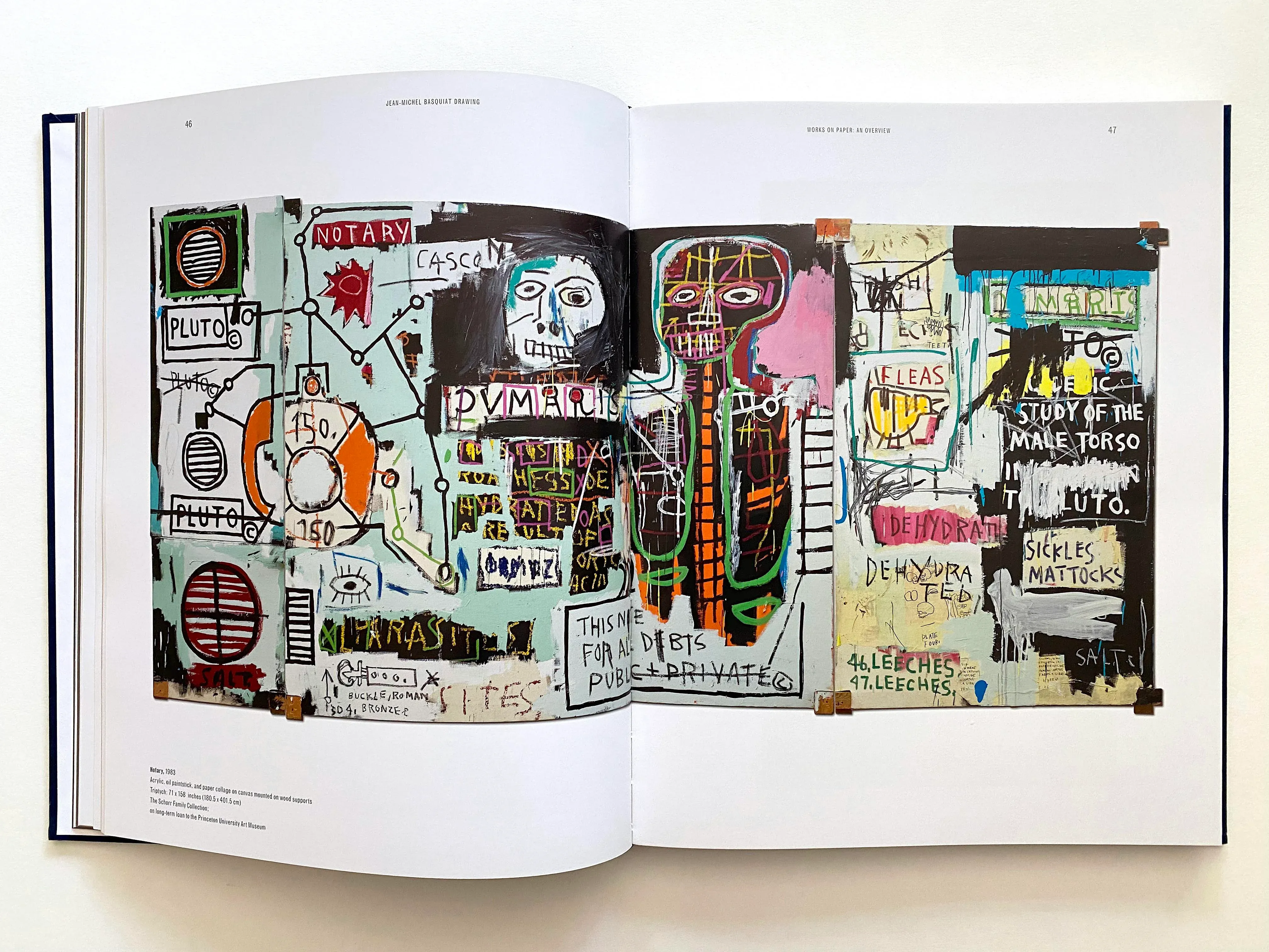 Jean-Michel Basquiat NOTARY アートブック Notary by Jean-Michel Basquiat Abstract Art Canvas Wall Art