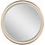 Thomas O'Brien for Visual Comfort Signature Tricia 24" Illuminated Round Mirror in Matte White and Polished Nickel For Sale