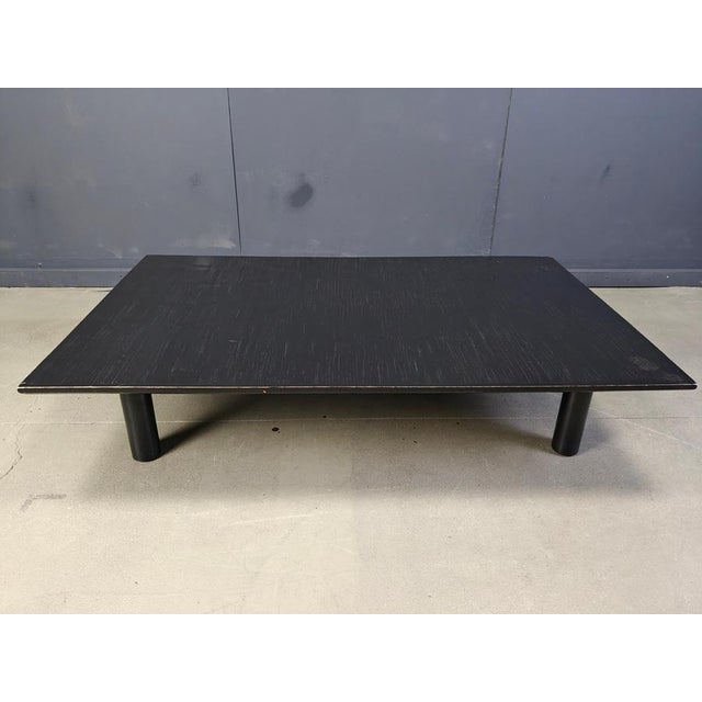 Belgian Ebonized Wenge and Bamboo Coffee Table by Axel Vervoord, 1980 For Sale - Image 4 of 11