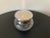 Art Deco Mid 20th Century English Art Glass and Silver Vanity Box For Sale - Image 3 of 12