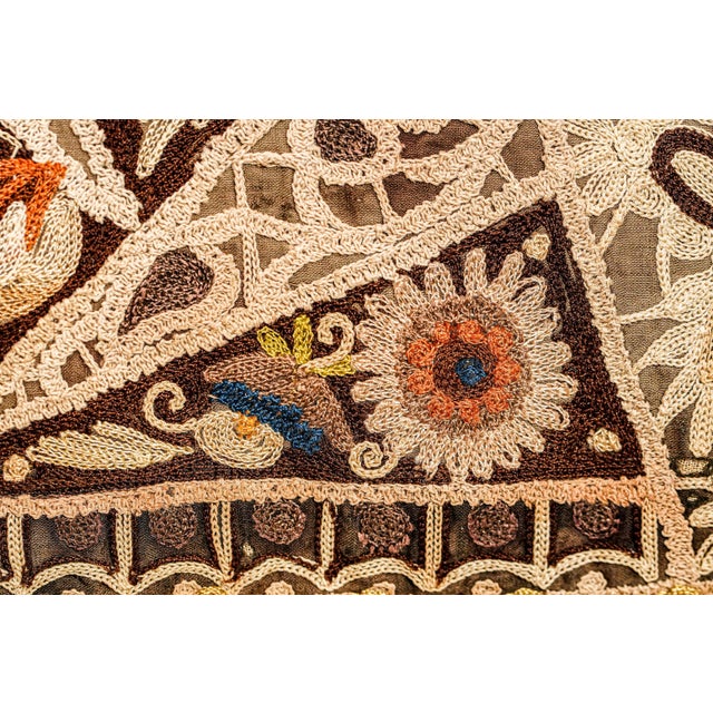 Nice Victorian Antique Textile Floral Pattern Tassel Throw Pillow Home Decor For Sale - Image 9 of 15