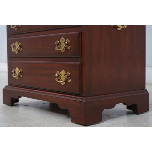 Henkel Harris Cherry 4 Drawer Chairside Chest Nightstand For Sale - Image 10 of 17