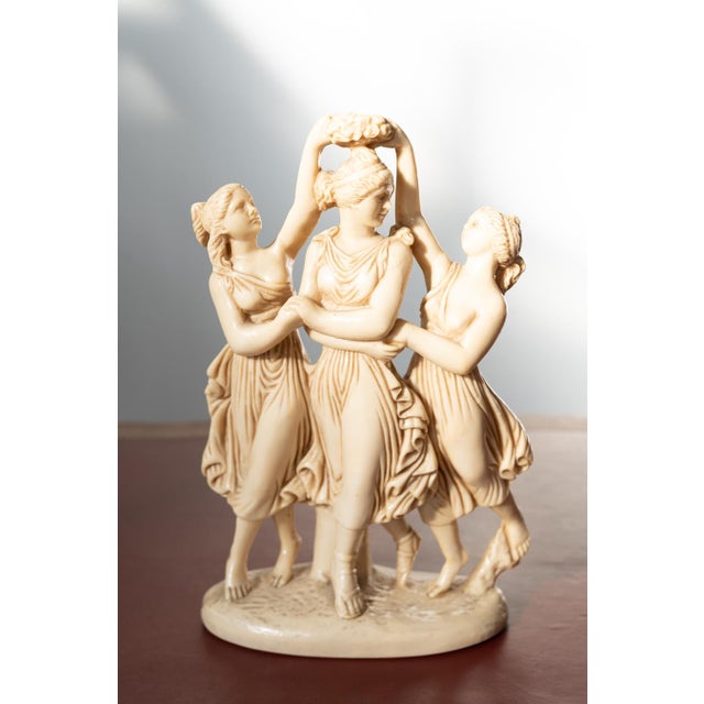 Classical Art Resin Sculptures in Ivory Finish, 1970s-1980s, Set of 2 For Sale - Image 5 of 12