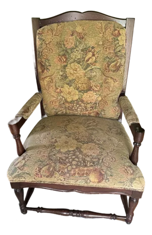 Late 20th Century Upholstered Bergere Chair