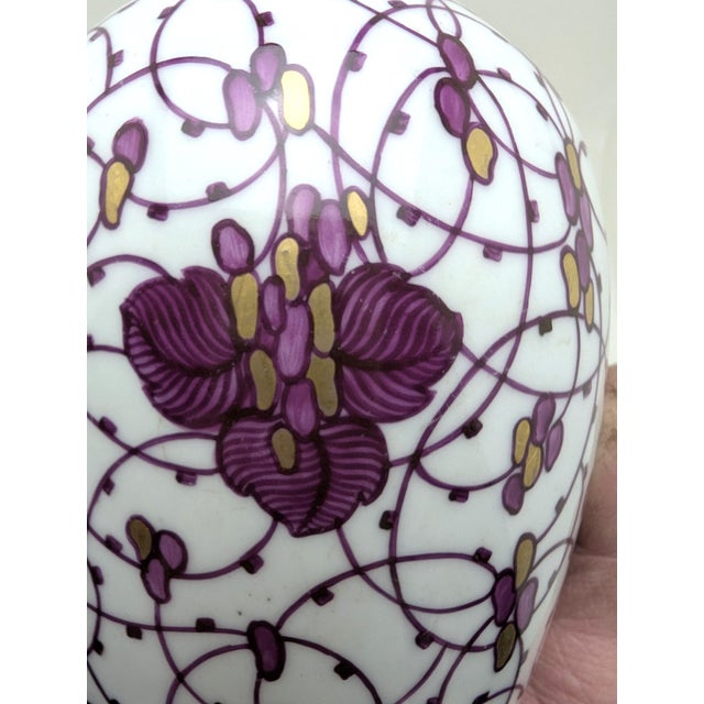 Antique Art Nouveau Vase by Adelbert Niemeyer for KPM Nymphenburg, Germany, 1906 For Sale - Image 6 of 9