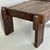 Small Vintage Folk Art Primitive Hand Made Wooden Low Table With Japanese Inspiration For Sale - Image 4 of 10