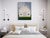 North of Eden by Justin Wheatley | Acrylic on Canvas White Barn With Green Field For Sale In Denver - Image 6 of 11