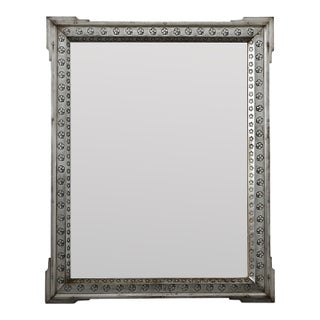 French Early 20th Century Steel Framed Mirror For Sale