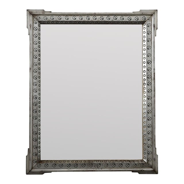 French Early 20th Century Steel Framed Mirror For Sale