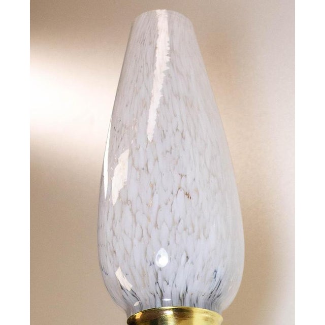 Metal French Brass and Clichy Glass Sconce by André Arbus, 1950s For Sale - Image 7 of 11