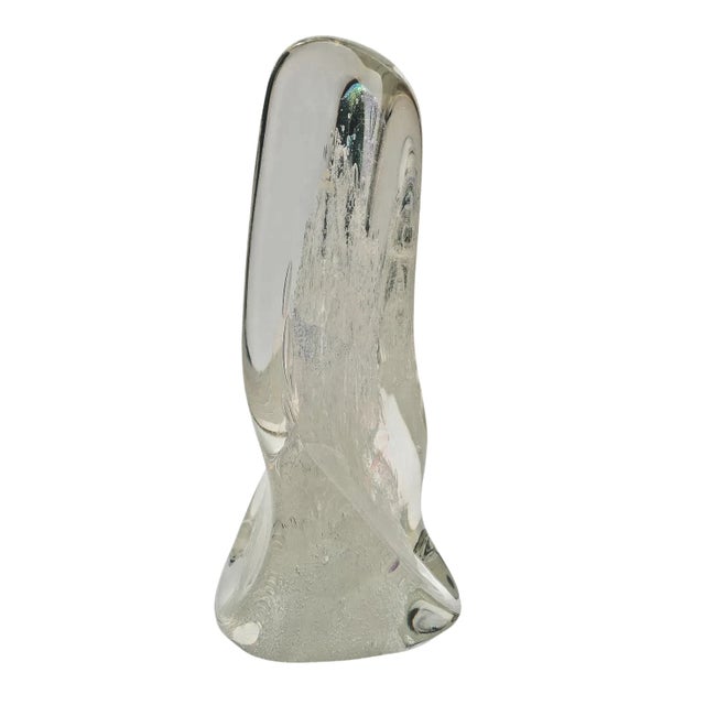 Abstract Rolling Karg Iridescent Art Glass Sculpture , Uniq!ue ,Museum Quality For Sale - Image 3 of 9