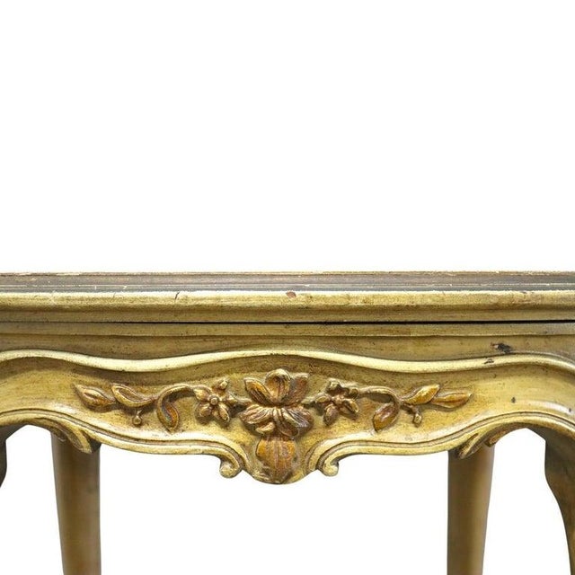 Pair of Antique Grand Rapids French Hand Painted Oval Side Tables For Sale - Image 10 of 18
