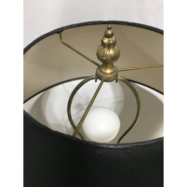 1970s Empire Style Faux Marble Lamps - a Pair For Sale - Image 4 of 7